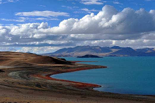 སེར་གླིང་མཚོ་ཡི་རྒྱ་ཁྱོན་གནམ་མཚོ་ལས་བརྒལ་ནས་རང་རྒྱལ་གྱི་ཚྭ་མཚེའུ་ཆེན་པོ་ གཉིས་པར་གྱུར་བ།