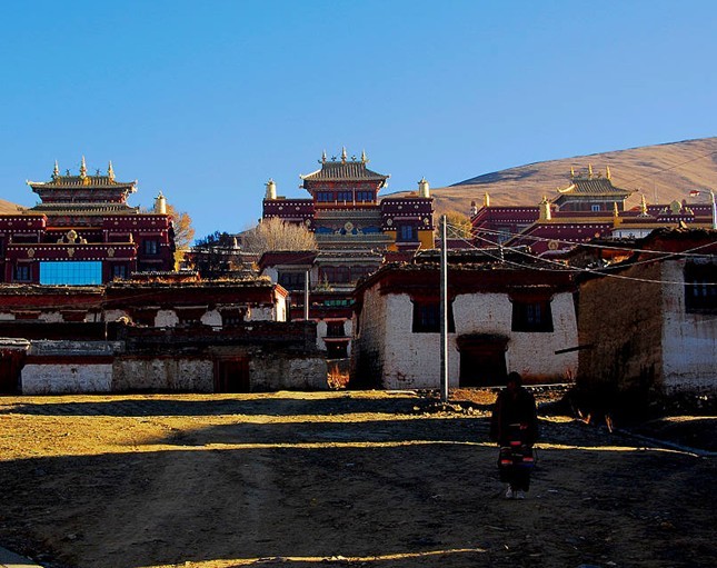 རྔ་བ་ཁུལ་བོད་རྒྱུད་ནང་བསྟན་གྱི་དགོན་པ་ཁག་ལ་དཔེ་ཁང་བསྐྲུན་པ་ལེགས་འགྲུབ་བྱུང་།