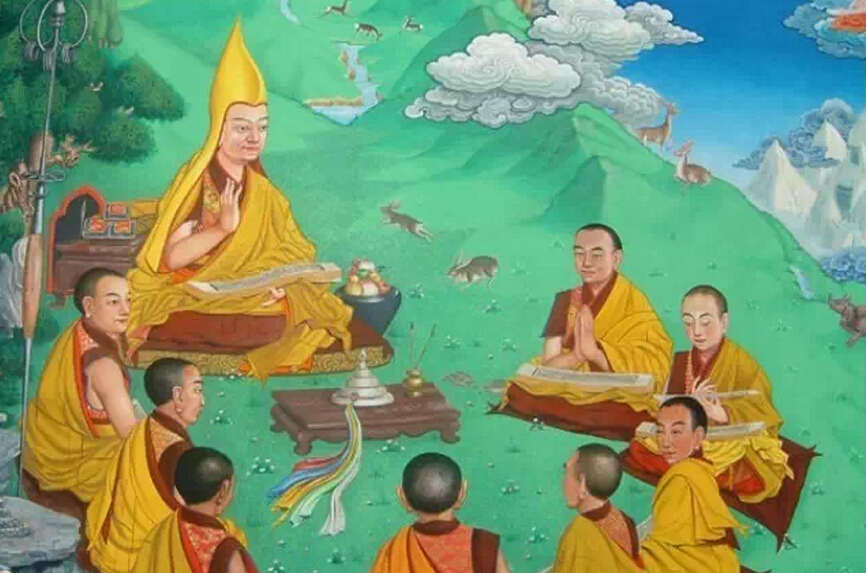 དགའ་ལྡན་ལྔ་མཆོད་ཆེན་མོ་དང་རྗེ་རིན་པོ་ཆེ།