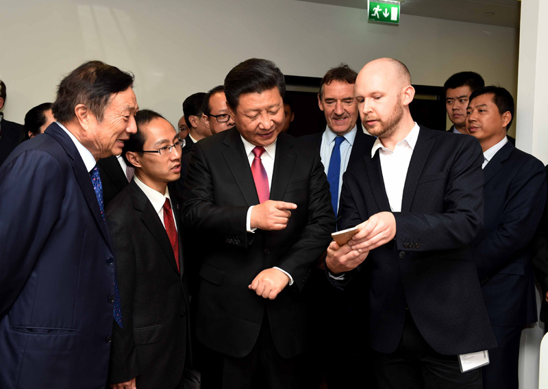 ཞི་ཅིན་ཕིང་ཧྭ་ཝེ་དབྱིན་ཇིའི་སྤྱི་གཉེར་ཁང་དུ་གཟིགས་ཞིབ་གནང་།