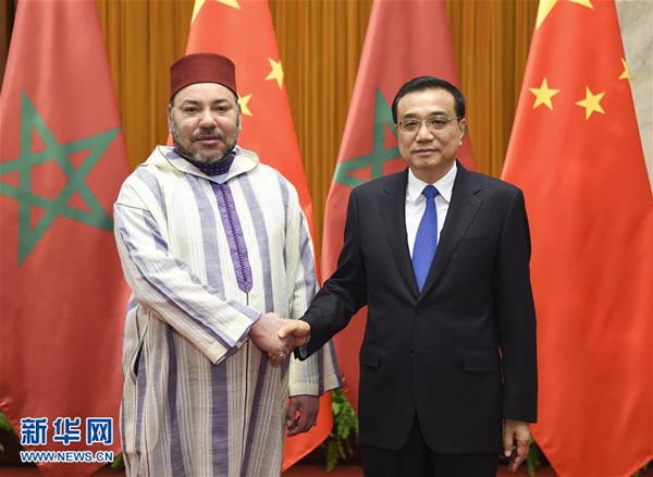 ལི་ཁེ་ཆང་གིས་མོ་རོ་ཁོ་རྒྱལ་ཁབ་ཀྱི་རྒྱལ་པོ་སྐུ་ཕྲེང་དྲུག་པ་མོའོ་ཧན་མོ་ཏི་ལ་མཇལ་འཕྲད་གནང་།