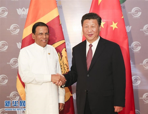 ཞི་ཅིན་ཕིང་གིས་སིང་གྷ་ལའི་སྲིད་འཛིན་ཞི་ལི་སད་ན་ལ་མཇལ་འཕྲད་གནང་།