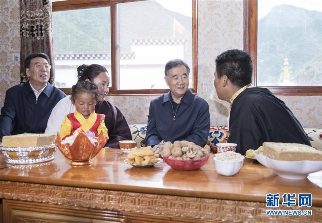 ཝང་དབྱང་གིས་བོད་ལྗོངས་ཀྱི་བྱ་བར་རྟོག་ཞིབ་མཛད།