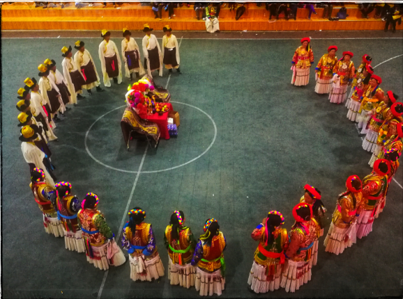 ཀྲུང་གོའི་བོད་ཀྱི་སྐོར་བྲོའི་རིག་གནས་ཀྱི་མཐོ་རིམ་བགྲོ་གླེང་ཚོགས་འདུ་སྐབས་དང་བོ་ཀོང་རྩེད་ར་ནས་འཚོགས།