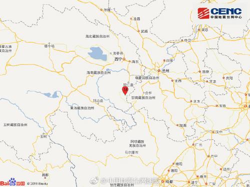 མཚོ་སྔོན་རྨ་ལྷོ་ཁུལ་རྩེ་ཁོག་རྫོང་དུ་ཚད་རིམ་4.3ཅན་གྱི་ས་ཡོམ་བྱུང་བ།
