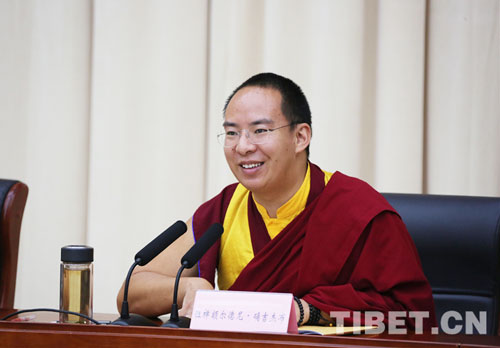 པཎ་ཆེན་ཨེར་ཏེ་ནི་ཆོས་ཀྱི་རྒྱལ་པོས་མངའ་རིས་སུ་སྤེལ་བའི་ཆོས་ཕྱོགས་དང་སྤྱི་ཚོགས་ཀྱི་མཛད་སྒོ་ཁག་ཐུགས་གྲ་ལེགས་འགྲིག་བྱུང་བ།