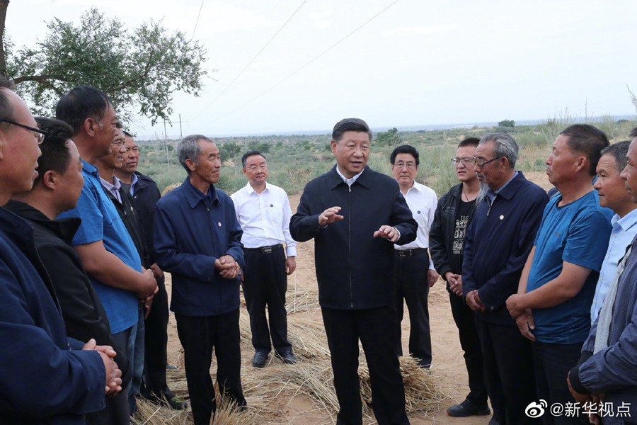 ཞི་ཅིན་ཕིང་གིས་དུས་རབས་གསར་པའི་ཡུས་ཀུང་གི་སྙིང་སྟོབས་དར་སྤེལ་བཏང་ནས་མཛེས་སྡུག་ལྡན་པའི་ཀྲུང་གོ་འཛུགས་སྐྲུན་བྱེད་དགོས་ཞེས་གསུངས་པ།