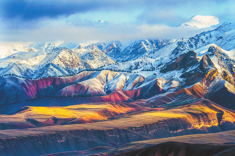 “རྒྱལ་ཁབ་སྤྱི་གླིང་ཞིང་ཆེན”མཚོ་སྔོན།