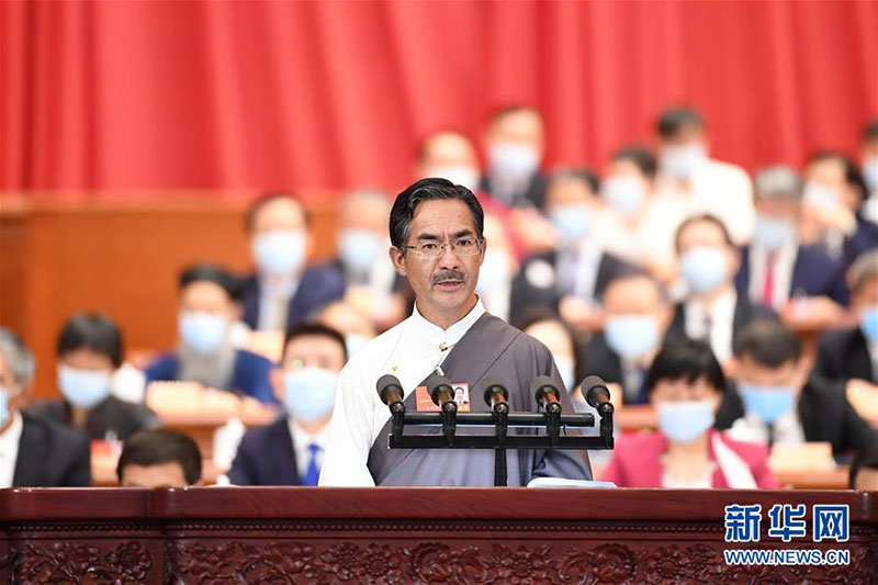 ཉི་མ་བཀྲ་ཤིས་ཀྱིས་དབུལ་སྒྲོལ་འགག་སྒྲོལ་ནི་བོད་ཀྱི་བུ་ཕྲུག་ཚོའི་ལོ་ངོ་སྟོང་གི་རེ་སྨོན་ཡིན་ཞེས་བརྗོད་པ།