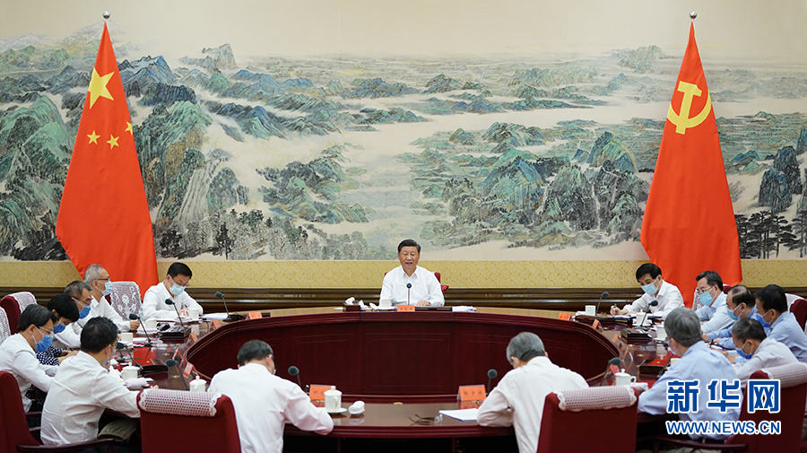 ཞི་ཅིན་ཕིང་གིས་དཔལ་འབྱོར་དང་སྤྱི་ཚོགས་ཁྱབ་ཁོངས་ཀྱི་ཆེད་མཁས་པའི་བཞུགས་མོལ་ཚོགས་འདུ་ལ་གཙོ་སྐྱོང་གནང་བ་མ་ཟད་གསུང་བཤད་གལ་ཆེན་གནང་།