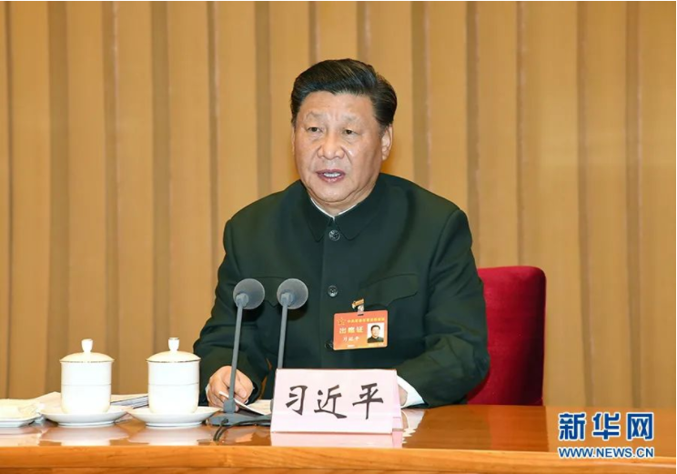 ཞི་ཅིན་ཕིང་གིས་རང་དམག་གི་དམག་དོན་སྦྱོང་བརྡར་ཐད་འདི་འདྲ་གསུངས་པ།