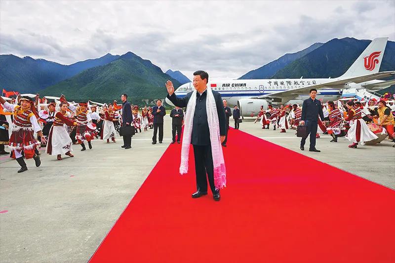 ཞི་ཅིན་ཕིང་བོད་ལྗོངས་སུ་རྟོག་ཞིབ་གནང་སྐབས་ཀྱི་གསུང་བཤད།