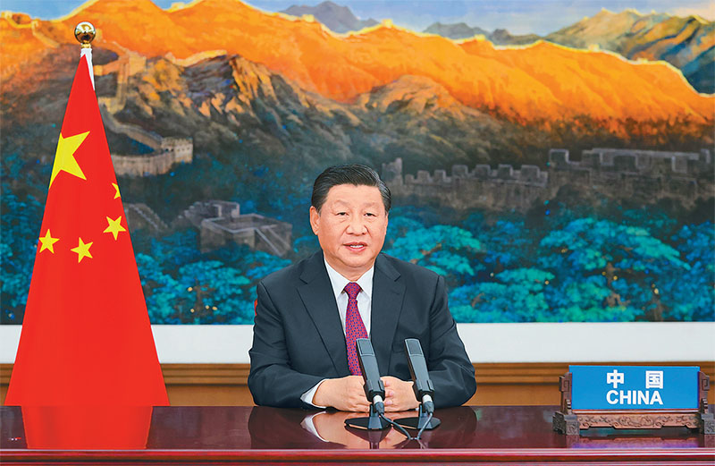 ཞི་ཅིན་ཕིང་ཤར་ཕྱོགས་དཔལ་འབྱོར་གླེང་སྟེགས་སྐབས་དྲུག་པའི་ཚང་འཛོམས་གྲོས་ཚོགས་ཀྱི་འགོ་ཚུགས་མཛད་སྒོར་ཞུགས་པ་དང་འབྲེལ་ཤིས་ཚིག་ཀྱང་བསྒྲོན་པ།