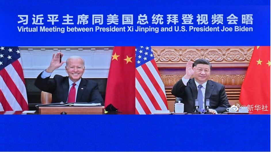 ཞི་ཅིན་ཕིང་གིས་ཨ་རིའི་ཙུང་ཐུང་པའེ་ཏེང་དང་མཇལ་འཕྲད་གནང་།