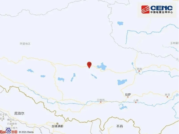 ནག་ཆུ་གྲོང་ཁྱེར་མཚེའུ་གཉིས་རྫོང་དུ་ས་ཡོམ་རིམ་པ་5.8བརྒྱབ་འདུག