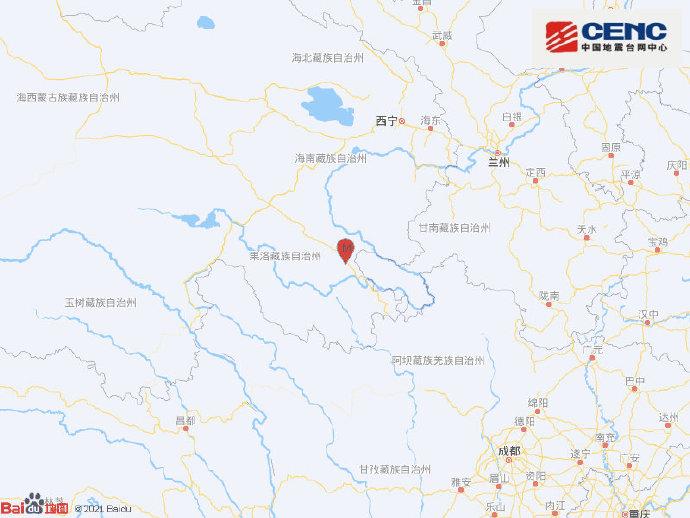 མཚོ་སྔོན་དགའ་བདེ་རྫོང་དུ་ས་ཡོམ་རིམ་པ4.7ཅན་ཞིག་བྱུང་བ།