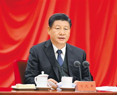 ཞི་ཅིན་ཕིང་གིས་སྐབས་བཅུ་དགུ་པའི་ཀྲུང་དབྱང་སྒྲིག་ཨུད་ཀྱི་ཚང་འཛོམས་གྲོས་ཚོགས་ཐེངས་དྲུག་པའི་ཐོག་གསུང་བཤད་གལ་ཆེན་གནང་།