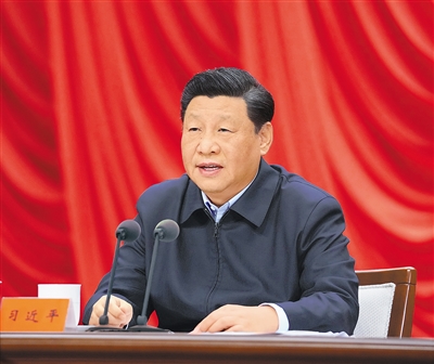 ཞི་ཅིན་ཕིང་གིས་ཀྲུང་དབྱང་ཏང་གི་སློབ་གྲྭའི（རྒྱལ་ཁབ་སྲིད་འཛིན་སློབ་གླིང）གཞོན་དར་ལས་བྱེད་པའི་གསོ་སྦྱོང་འཛིན་གྲྭའི་སློབ་འགོ་ཚུགས་པའི་མཛད་སྒོའི་ཐོག་གསུང་བཤད་གནང་།