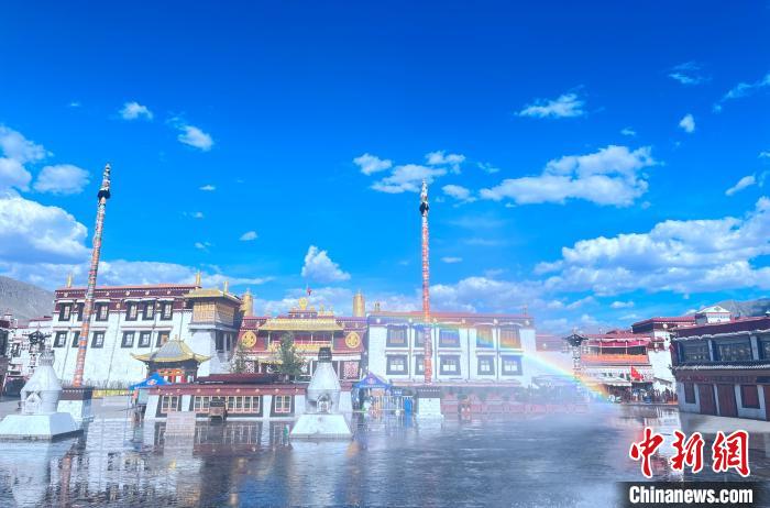 ལྷ་སའི་གྲོང་ཁུལ་གཙོ་བོར་དྲ་མིག་ཏུ་བགོས་ནས་དུག་སེལ་བྱས་པ།