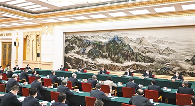 ཞི་ཅིན་ཕིང་གིས་ཏང་ཕྱིའི་མི་སྣ་དང་བཞུགས་མོལ་གནང་ནས་དཔྱིད་གསར་དུས་ཆེན་ལ་ལྷན་དུ་བསུ་བ་ཞུ་སྐབས་ནན་བཤད་གནང་དོན།