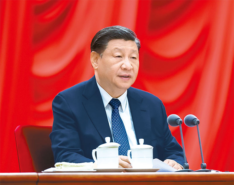 ཞི་ཅིན་ཕིང་གི་དུས་རབས་གསར་པའི་ཀྲུང་གོའི་ཁྱད་ཆོས་ལྡན་པའི་སྤྱི་ཚོགས་རིང་ལུགས་ཀྱི་དགོངས་པ་སློབ་སྦྱོང་དང་ལག་བསྟར་བྱེད་པའི་བརྗོད་དོན་གཙོ་བོའི་སློབ་གསོའི་ལས་དོན་ཚོགས་འདུ་པེ་ཅིང་དུ་འཚོགས།